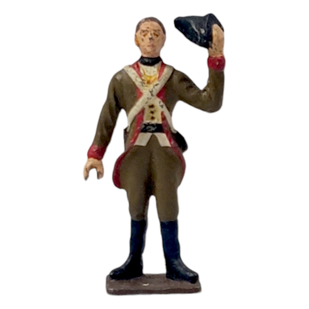 Vintage Military Infantry Metal Solider 2 1/4" Figure